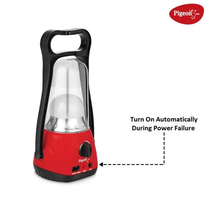 Pigeon Lumino LED Emergency Rechargeable Lamp with 1600 mAH and 50 Hours Backup - 12136