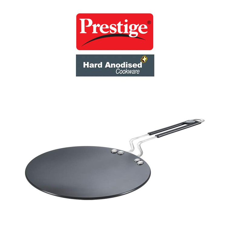 Prestige Hard Anodised Metal-Spoon Friendly Induction Base Roti Tawa 22.5cm - 35035