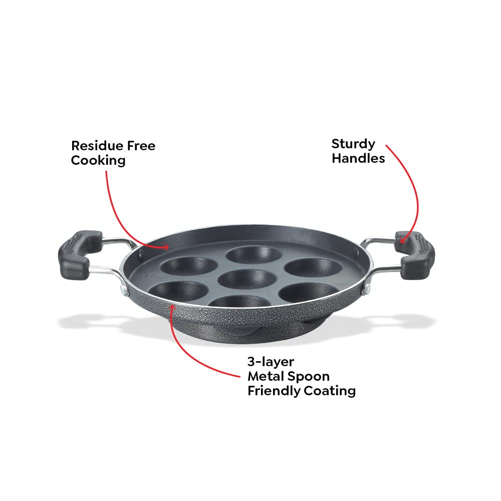 Prestige Omega Select Plus 7 Pits Non Stick Paniyarakkal | Paniyaram Pan