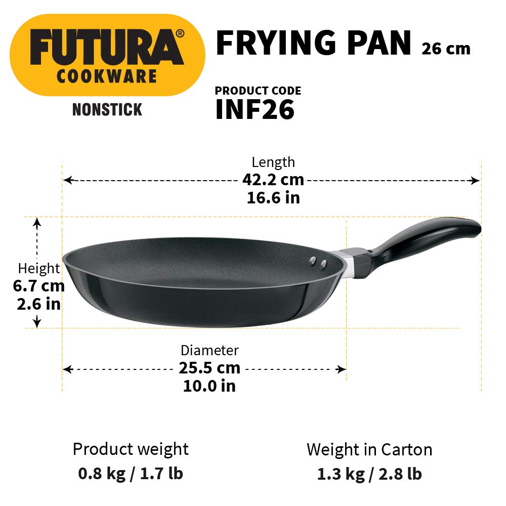 Hawkins Futura Non-stick Fry Pan 26cms, 3.25mm, Induction Base - INF 26