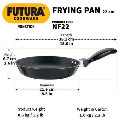 Hawkins Futura Non-stick Fry Pan 22 cms, 3.25mm - NF 22