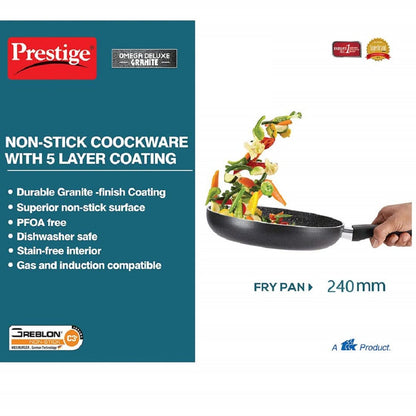 Prestige Omega Deluxe Granite Nonstick Fry Pan 240 mm  - 36305