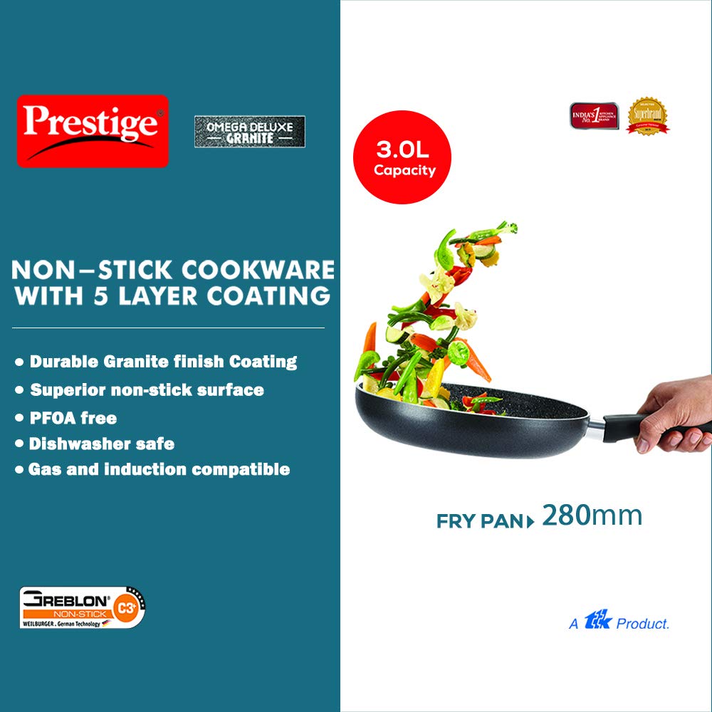 Prestige Omega Deluxe Granite Nonstick Fry Pan 280 mm  - 36306