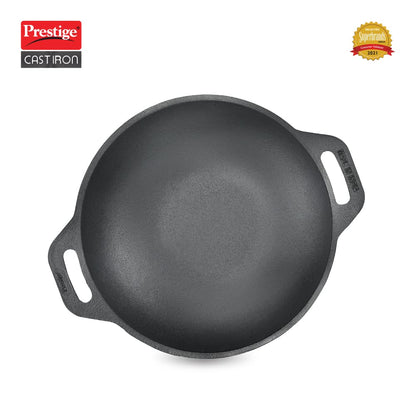 Prestige Cast Iron Kadai 26cms | Compatible with Gas & Induction - 30561