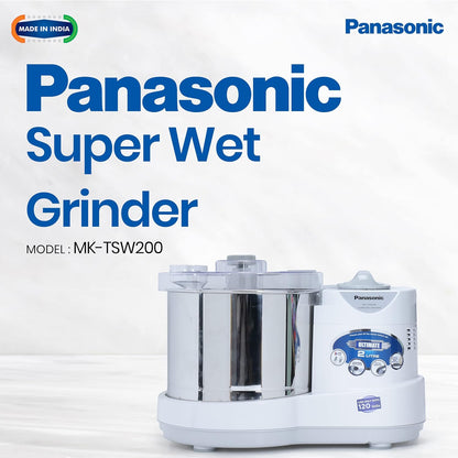 Panasonic MK-TSW200 Super Wet Grinder, 2 L (White) 120 Volt, for USA & Canada Usage