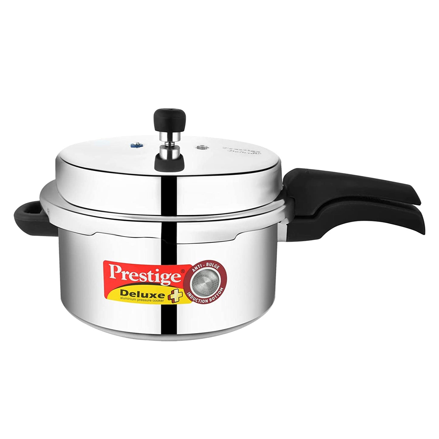 Prestige Deluxe Plus Induction Base Aluminium Outer Lid Pressure Cooker, 7.5 Litres - 10703