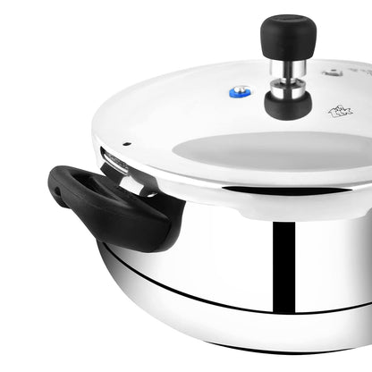 Prestige Deluxe Plus Induction Base Aluminium Outer Lid Pressure Handi, 5 Litres - 10794