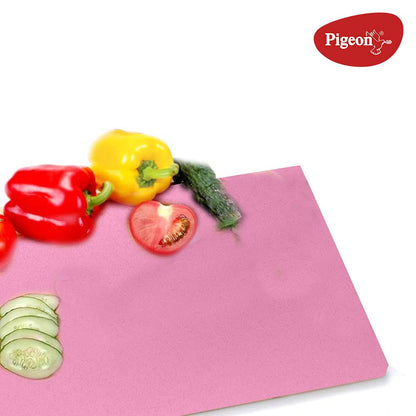 Pigeon Strong Polycarbonate Chopping Cutting Board with Handle (Pink) - 14744