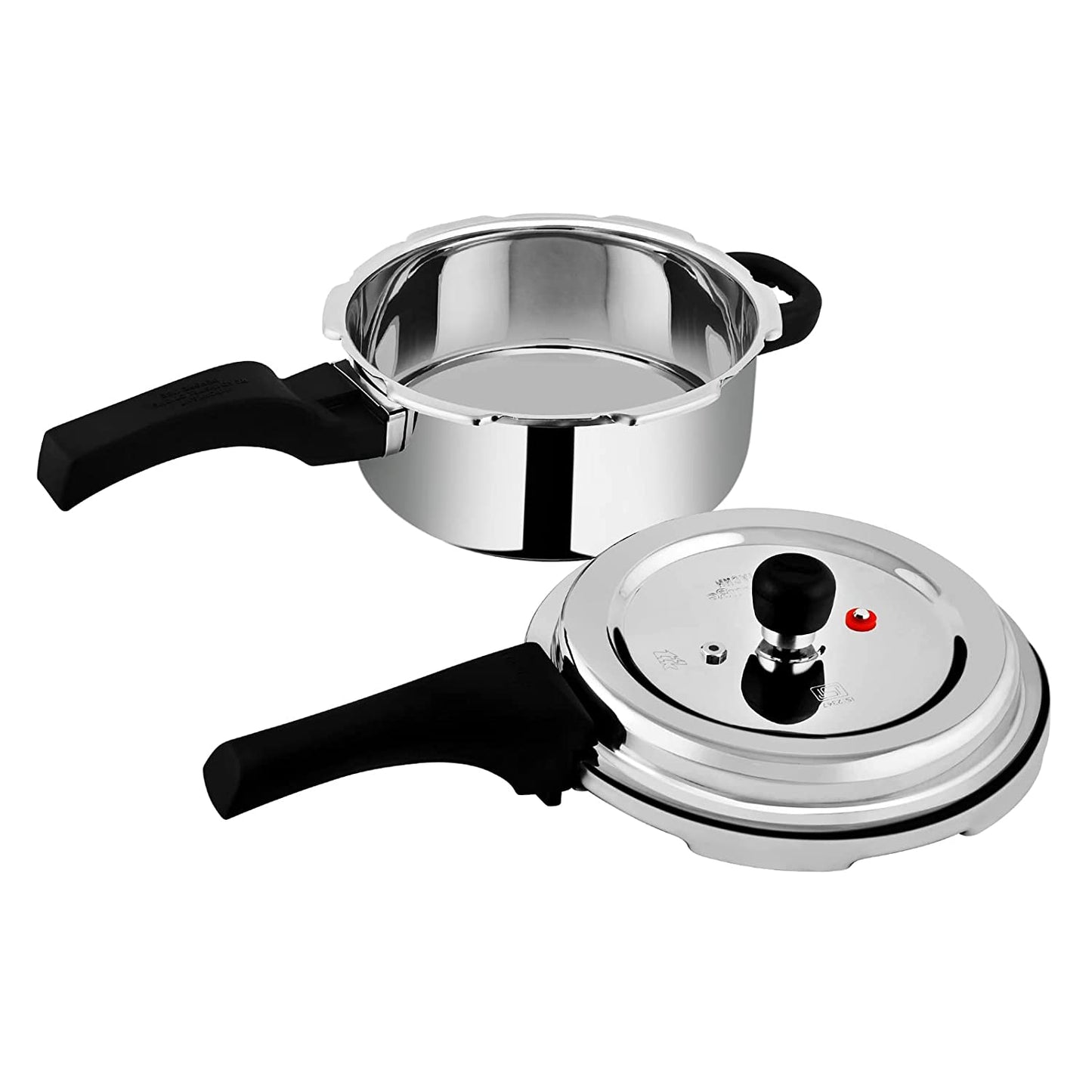 Prestige Deluxe Alpha Svachh Stainless Steel Spillage Control Outer Lid Pressure Cooker, 3 Litres - 20248