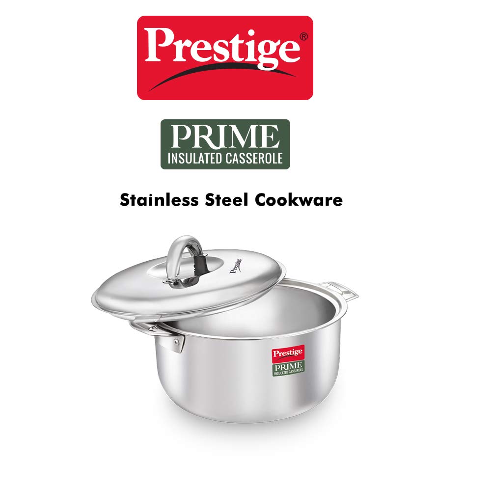 Prestige Prime Stainless Steel Insulated Casserole, 3 Litres - 36194
