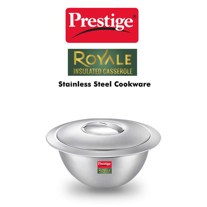 Prestige Royale Stainless Steel Insulated Casserole, 3 Litres - 36189