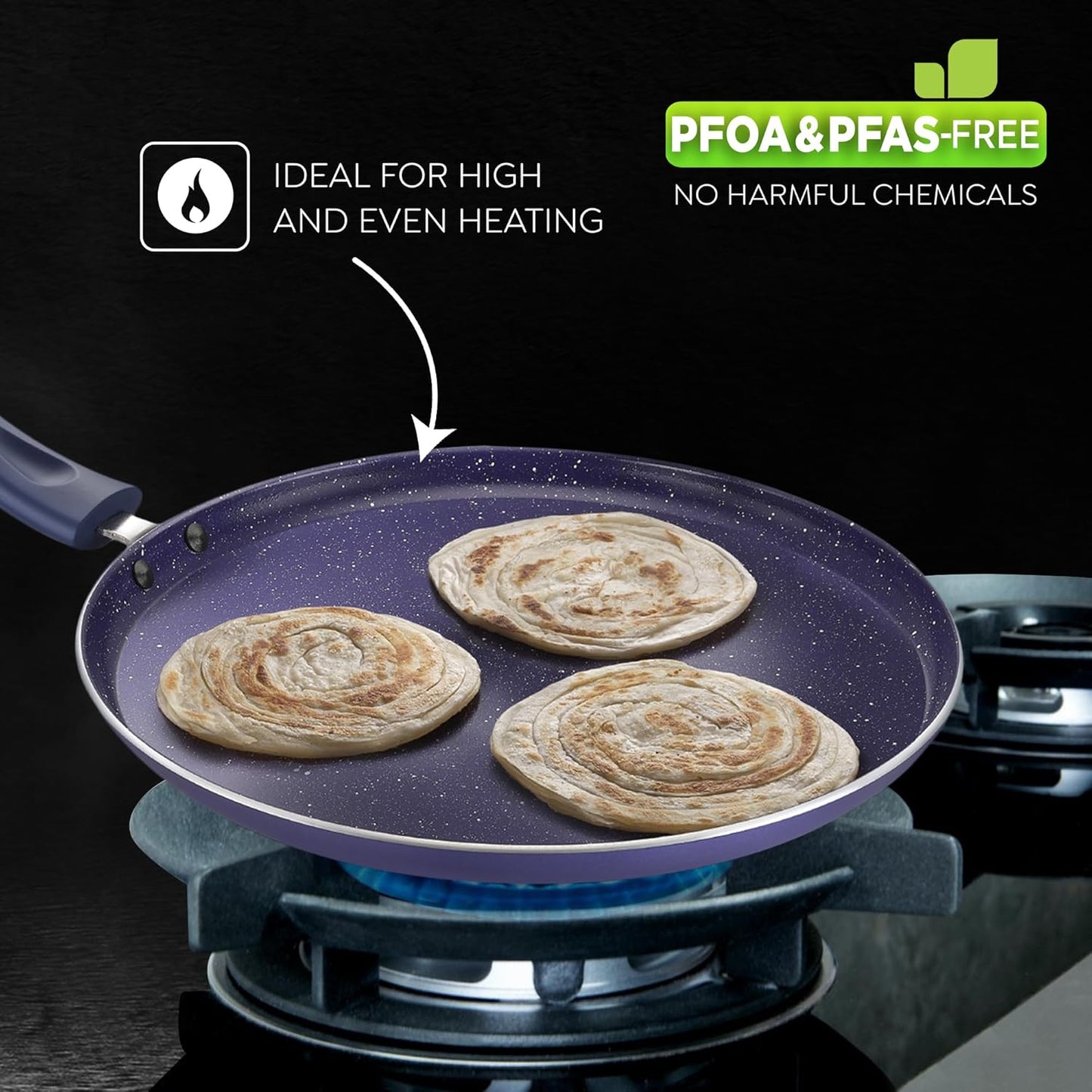 Prestige Ceraglide Ceramic Coated Non-Stick Omni tawa | Induction Compatible