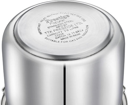 Prestige Popular Stainless Steel Combi Pack 3 Litres +2 Litres Pressure Cooker - 20673