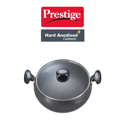 Prestige Hard Anodised Induction Base Sauce Pan, 24cms | 5.7 Litres - 30496