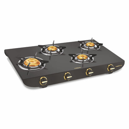 Vidiem Tusker Gold Glass Top Gas Stove