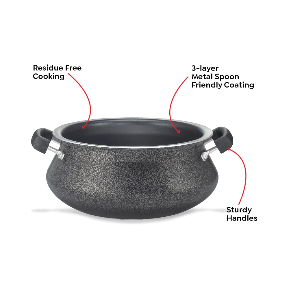 Prestige Omega Select Plus Non-stick Aluminium Junior Handi with Stainless Steel lid 4 Litres - 30732