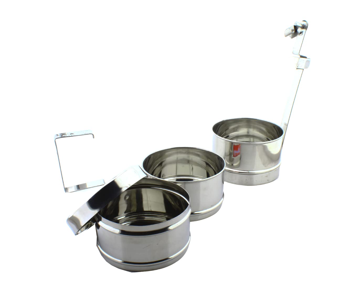 Stainless Steel 3 Tier Lunch Carrier | Tiffin Box (Size: 10x3)
