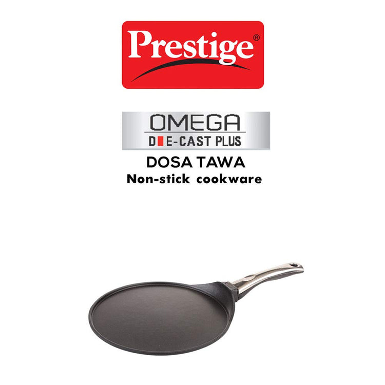 Prestige Omega Die-Cast Plus Non-Stick Dosa Tawa, 31 cms - 30827
