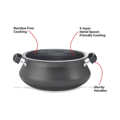 Prestige Omega Select Plus Non-stick Aluminium Senior Handi with Stainless Steel lid 5 Litres - 30734