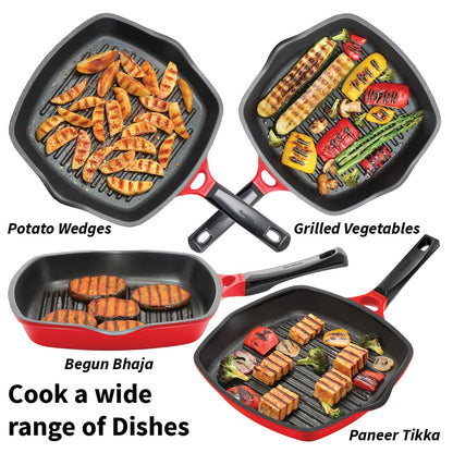 Hawkins Die-Cast Nonstick Grill Pan 30cms - DCGP 30