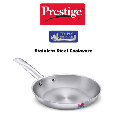 Prestige Tri-ply Splender Stainless Steel Fry Pan 240mm | 1.75 Litres - 37414