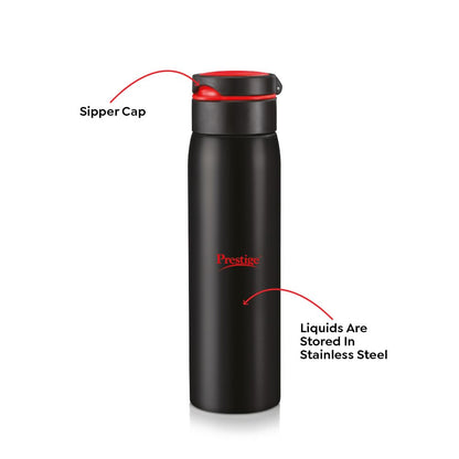 Prestige PSSB 06 SS Single Walled Stainless Steel Water Bottle 600ml - 42928