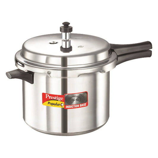 Prestige Popular Plus Induction Base Aluminium Outer Lid Pressure Cooker 6.5 Litres - 10206