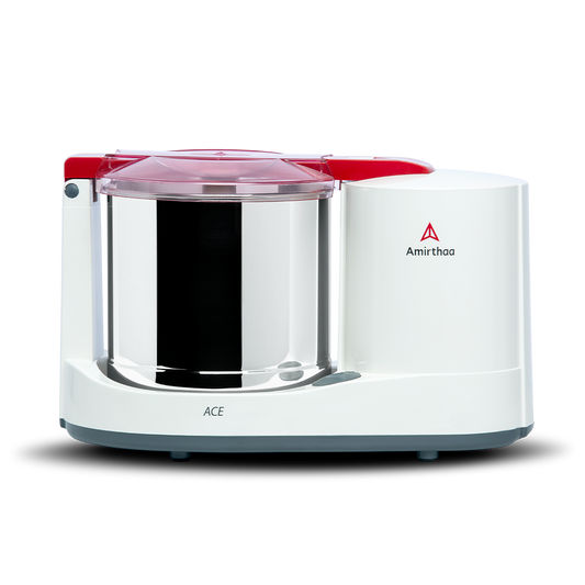 Amirthaa 1.25 Litres Ace Table Top Wet Grinder (Red)