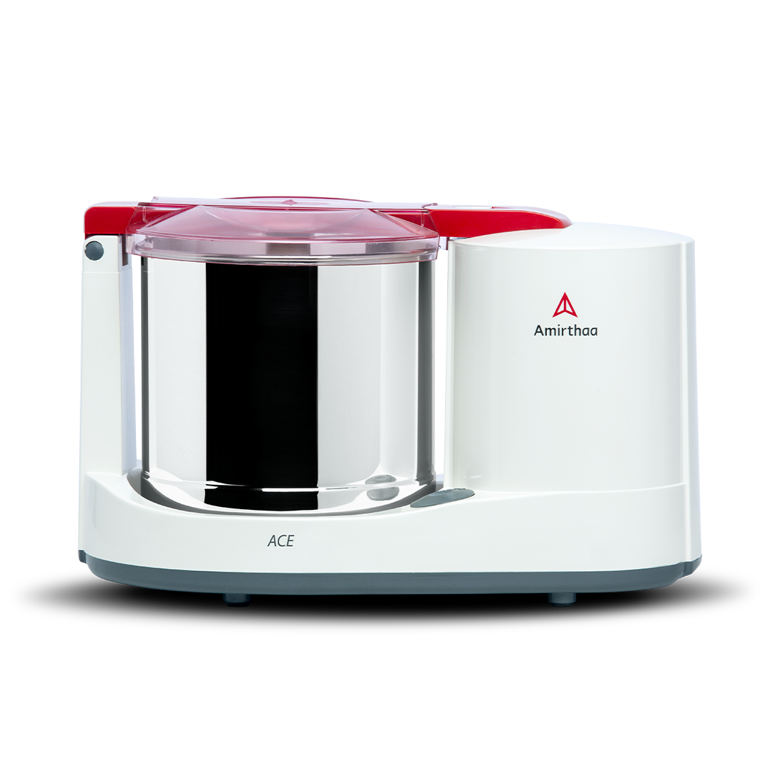 Amirthaa 1.25 Litres Ace Table Top Wet Grinder (Red)