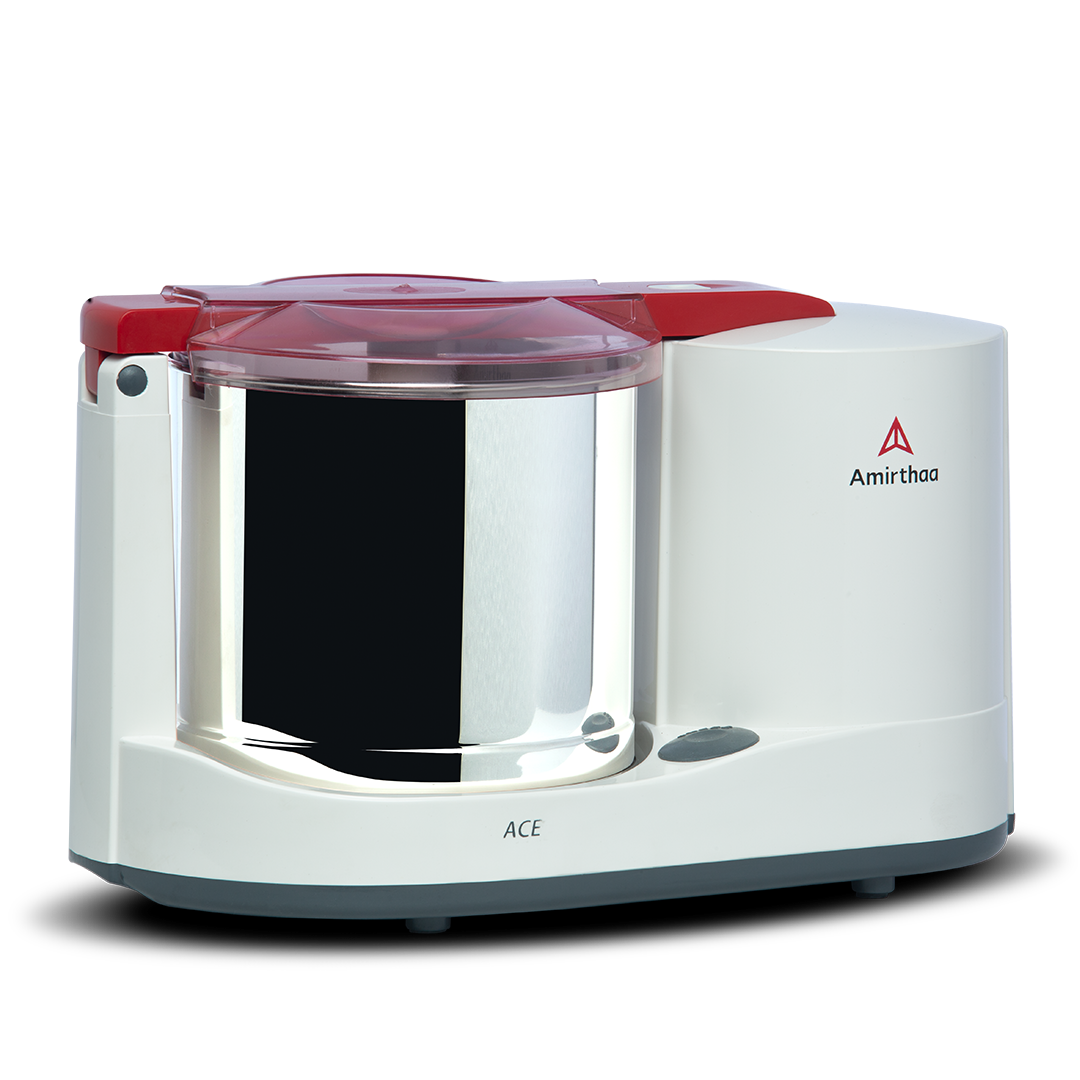 Amirthaa 1.25 Litres Ace Table Top Wet Grinder (Red)