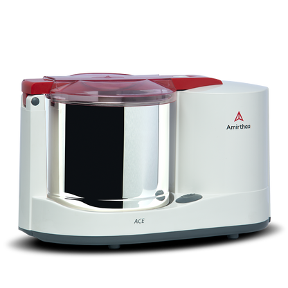 Amirthaa 1.25 Litres Ace Table Top Wet Grinder (Red)