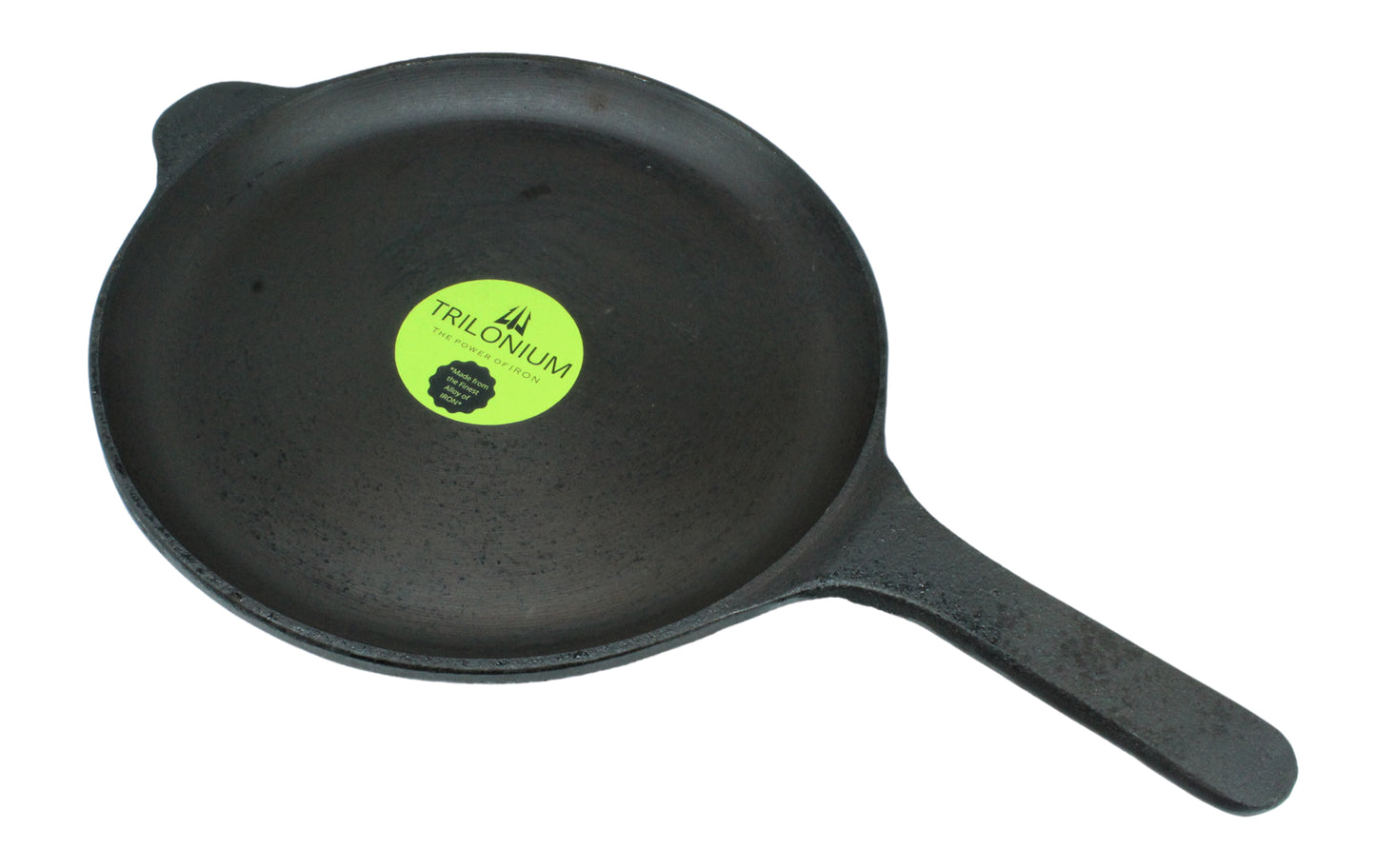 eKitchen Buttermold Cast Iron Skillet | Shallow Fry Pan | Omlete Pan | Pre-Seasoned | 25cms | 1.69 Kgs | Induction Compatible