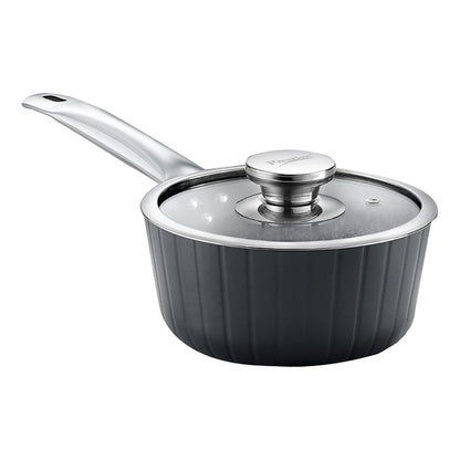 Prestige Durastone 16cm | 1.2 Litres Sauce Pan with 6 Layers Extra Durable Non-Stick Coating | Stainless Steel Stay Cool Handles | Induction Compatible - 37576