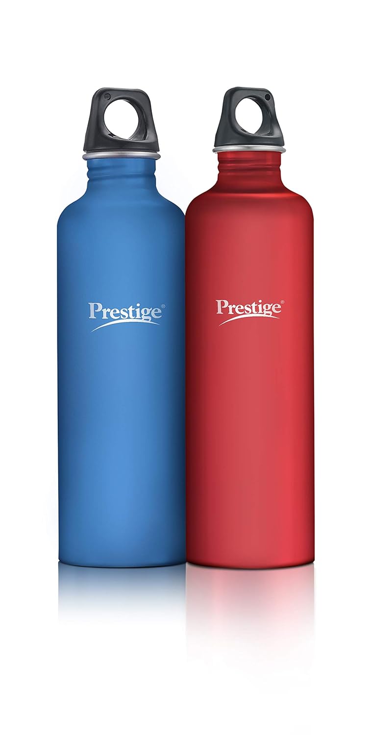 Prestige PSWBC 14 Twin Pack Stainless Steel Water Bottle, 750 ML - 42831