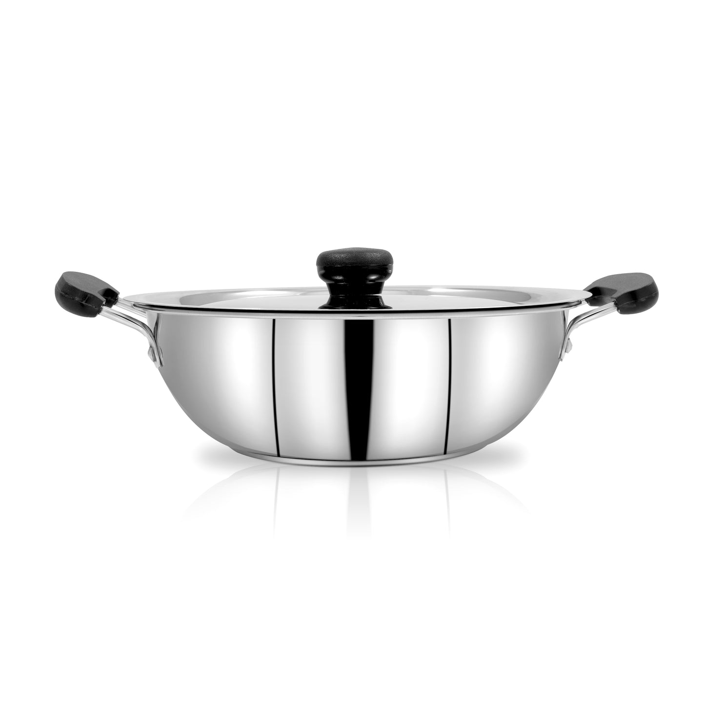 Pigeo Triply Stainless Steel Kadai With Lid