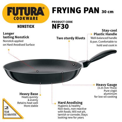Hawkins Futura Non-stick Fry Pan 30cms, 3.25mm - NF 30