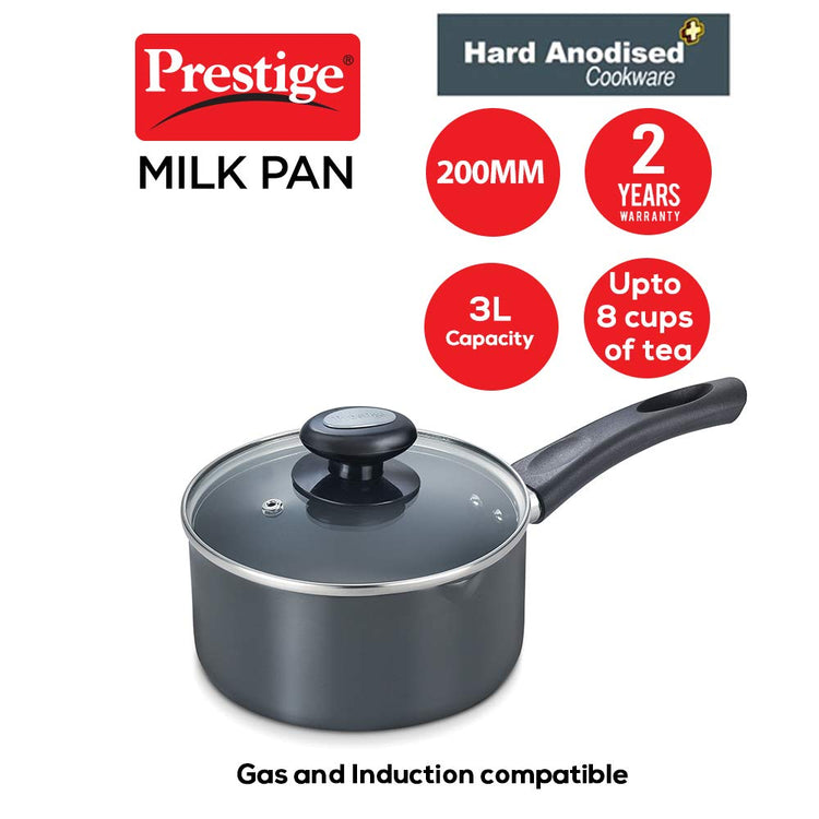 Prestige Hard Anodised Milk Pan 20cm | 3 Litres - 30968