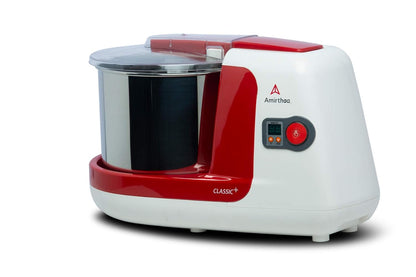 Amirthaa Classic+ 2.5 Litre Table Top Wet Grinder With Timer (Red)