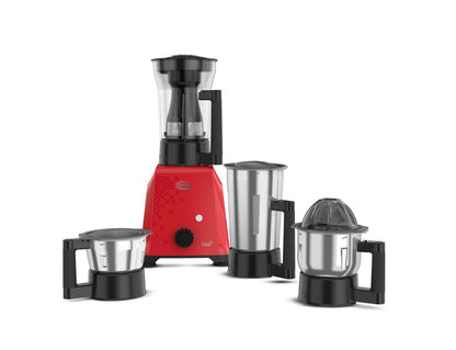 Elgi Ultra Topp+ Liquidizer 750W 4 Jars Mixer Grinder, Candy Red