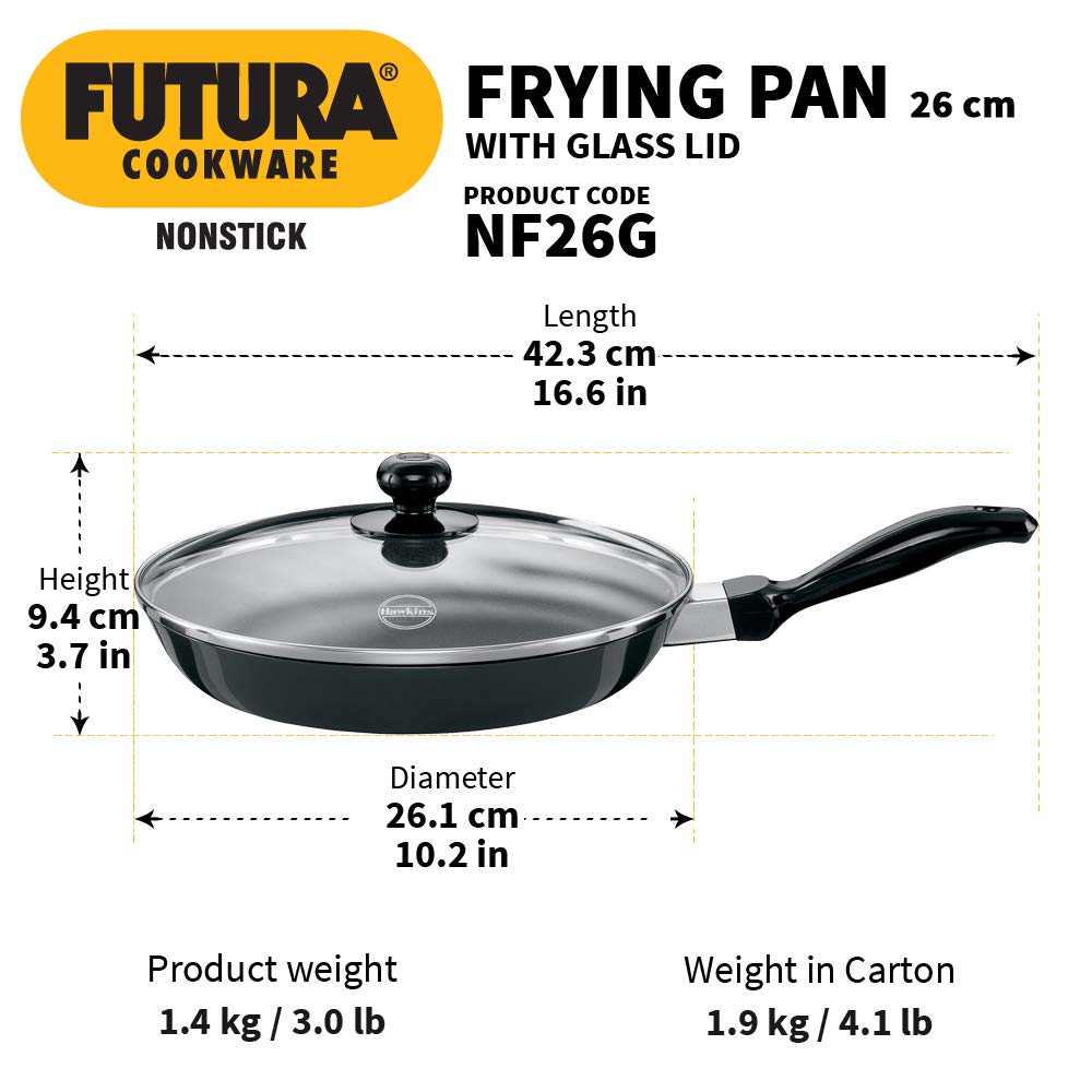 Hawkins Futura Non-stick Fry Pan 26 cms, 3.25mm - NF 26G