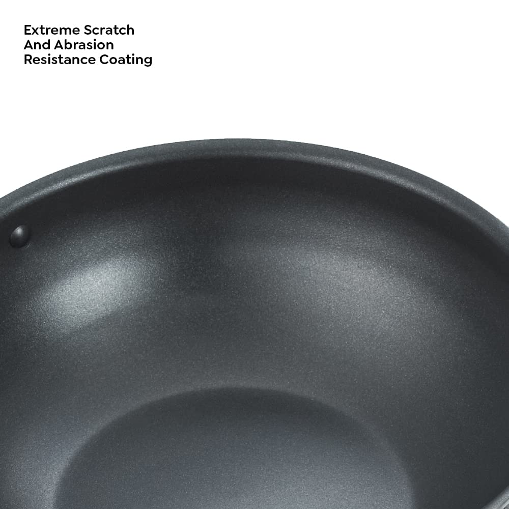 Prestige Omega Select Plus Residue Free Non-Stick Sauce Pan With Lid, 20cms | 3.4 Litres- 30724