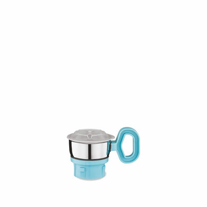 Preethi Blueberry Mixer Grinder 750 watt | 3 jars with 1 Storage Air-Tight Container (White/Sky Blue) - MG 209