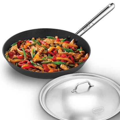 Hawkins Futura Non-stick Fry Pan With Steel Handle 30cms, 3.25mm, Induction Base - INFS 30S