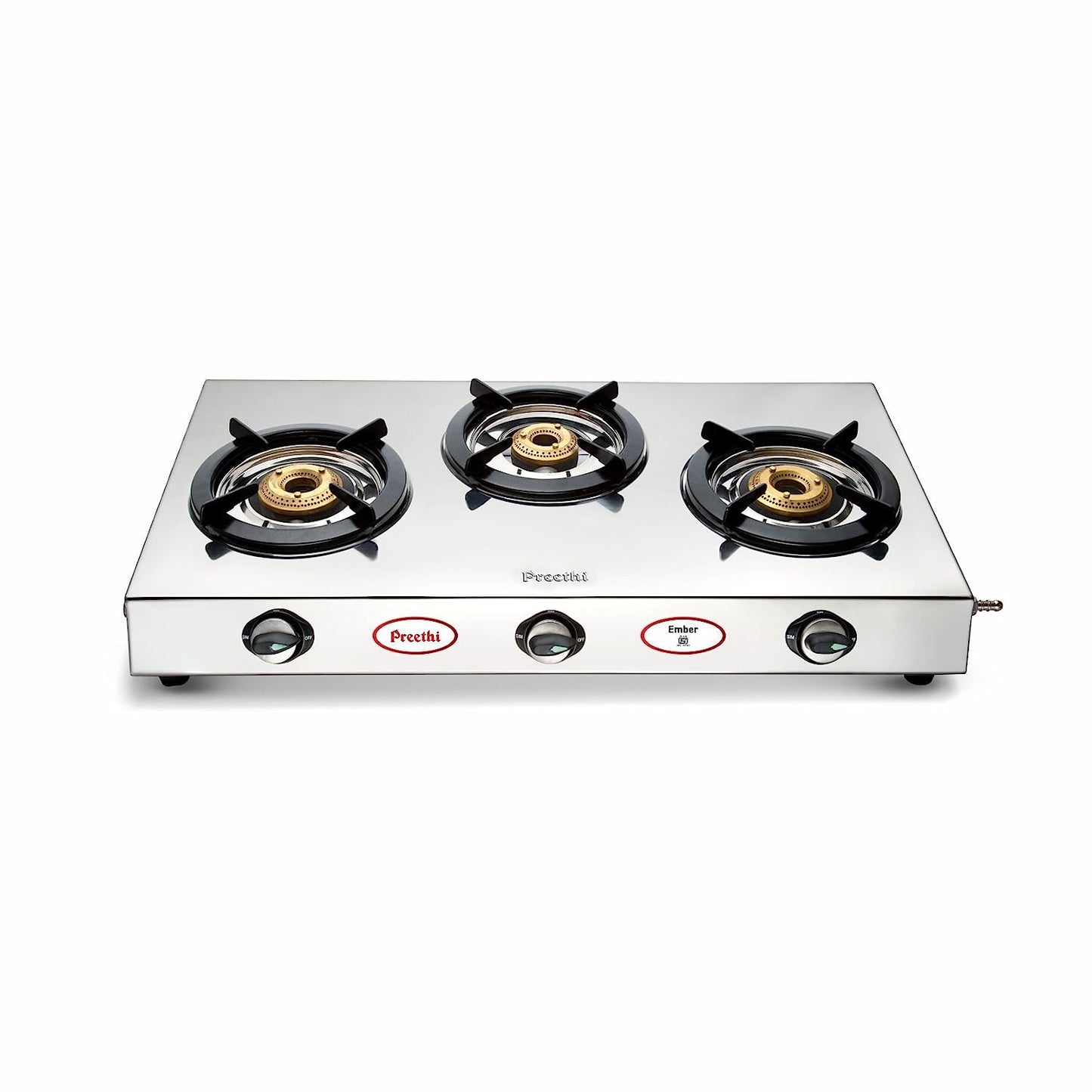 Preethi Ember 3 Burner Stainless Steel Gas Stove - SSGS 003