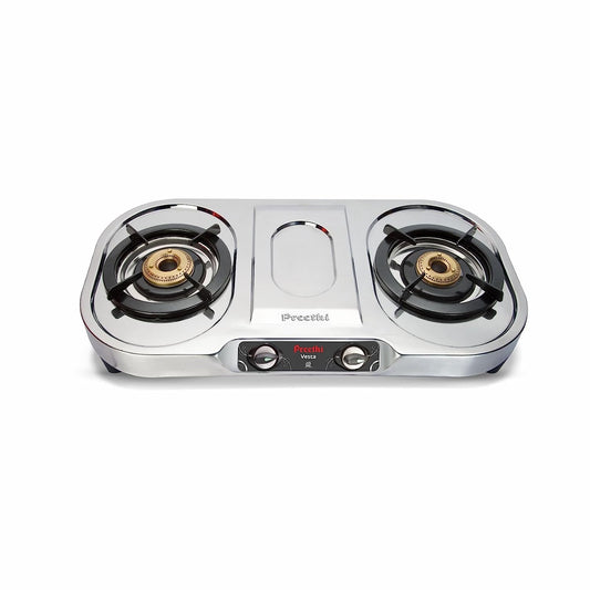 Preethi Vesta 2 Burner Stainless Steel Gas Stove - SSGS 004