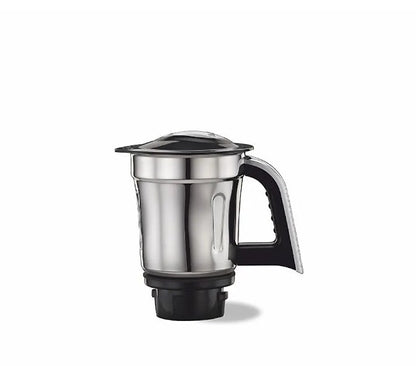 Preethi Steele 110 Volts Mixer Grinder, 550 watt, 3 Jars (Silver/Black) - MG 206