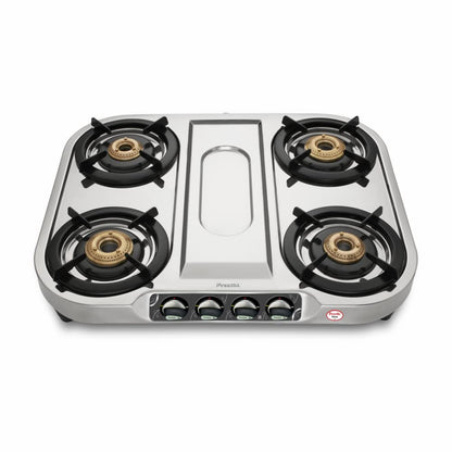 Preethi Shine 4 Burner Stainless Steel Gas Stove - SSGS 008