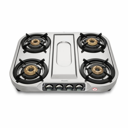 Preethi Shine 4 Burner Stainless Steel Gas Stove - SSGS 008