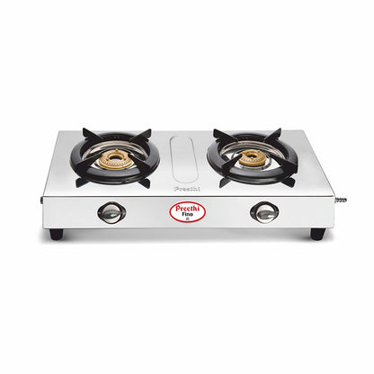 Preethi Fino Stainless Steel 2-Burner Gas Stove - SSGS 002