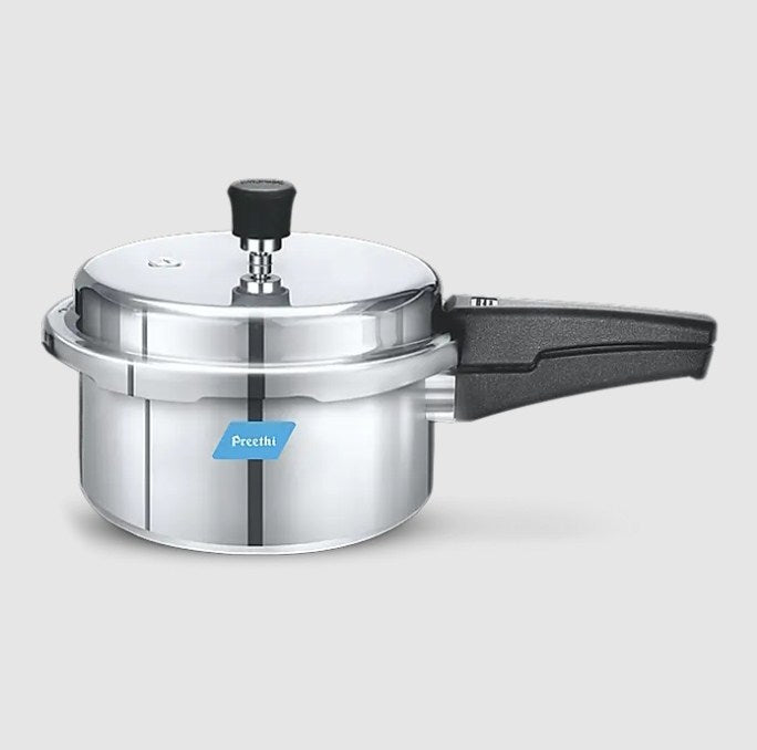 Preethi Pressure Cooker Outer Lid Aluminium 3 Litres Non Induction Base - PC 001